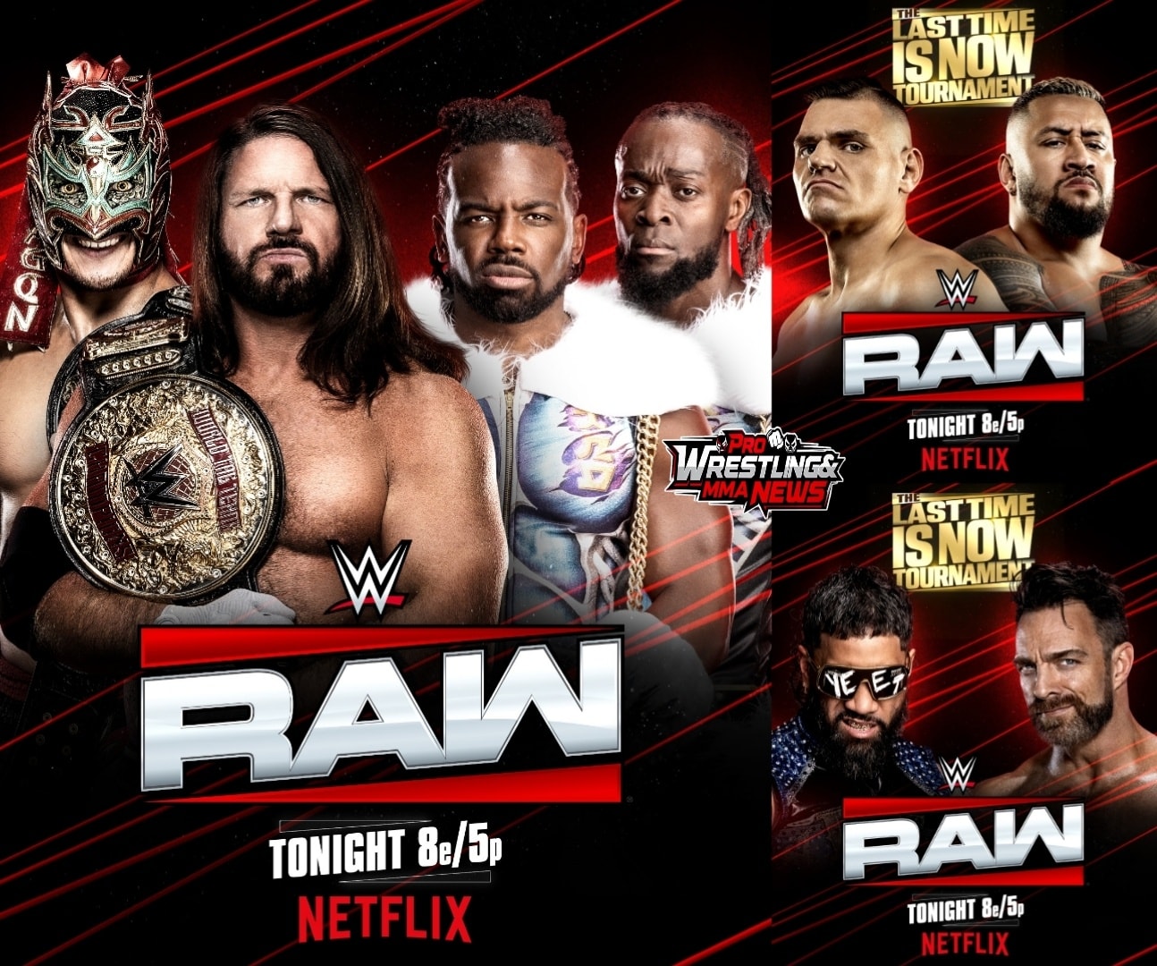 AEW & WWE Wrestling News! | Current card for today's #WWERaw # ...