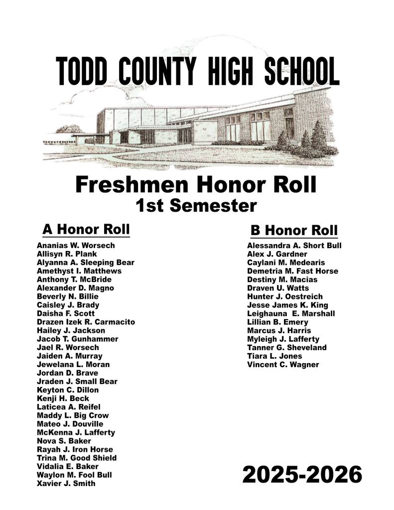🎉 We proudly recognize... - Todd County School District 66-1 | Facebook