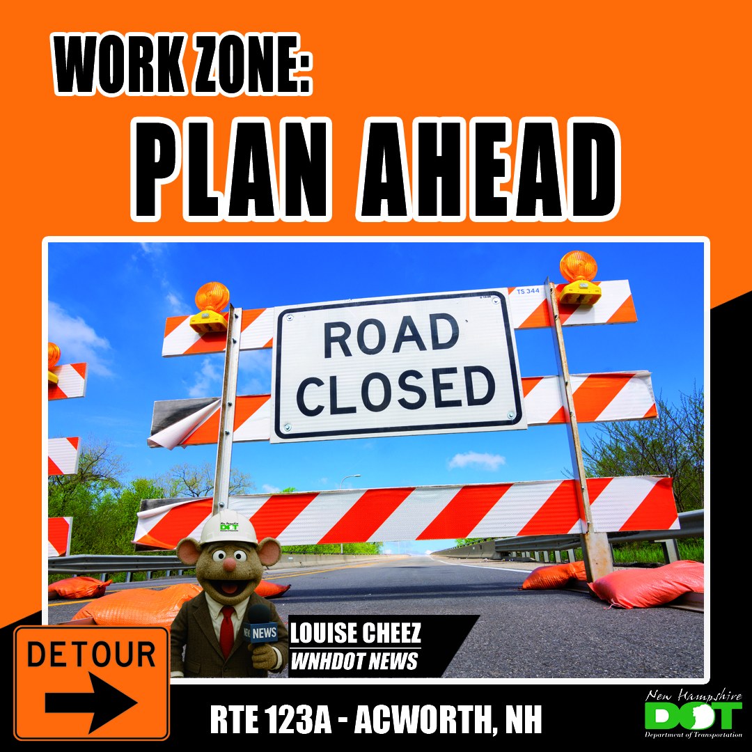 NH - 🚧 ROAD CLOSURE ALERT IN ACWORTH 🚧 Starting Monday, July 14, Route ...