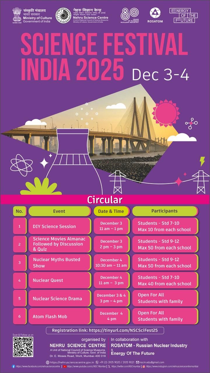 Nehru - Nehru Science Centre, Mumbai, in collaboration with *ROSATOM ...