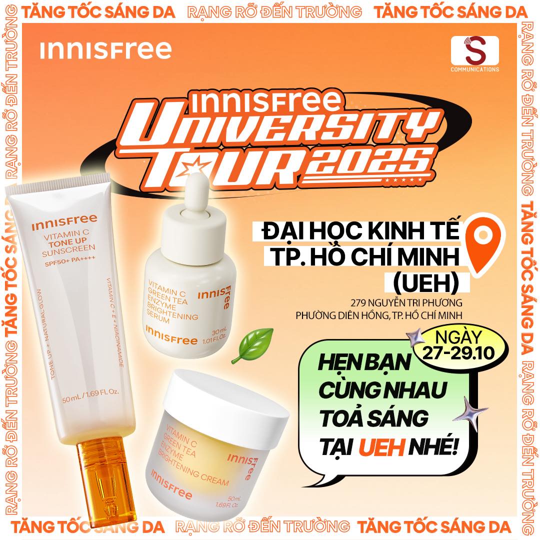INNISFREE - 🌿 [INNISFREE x SCOMS - UEH UNIVERSITY TOUR 2025] TĂNG TỐC ...