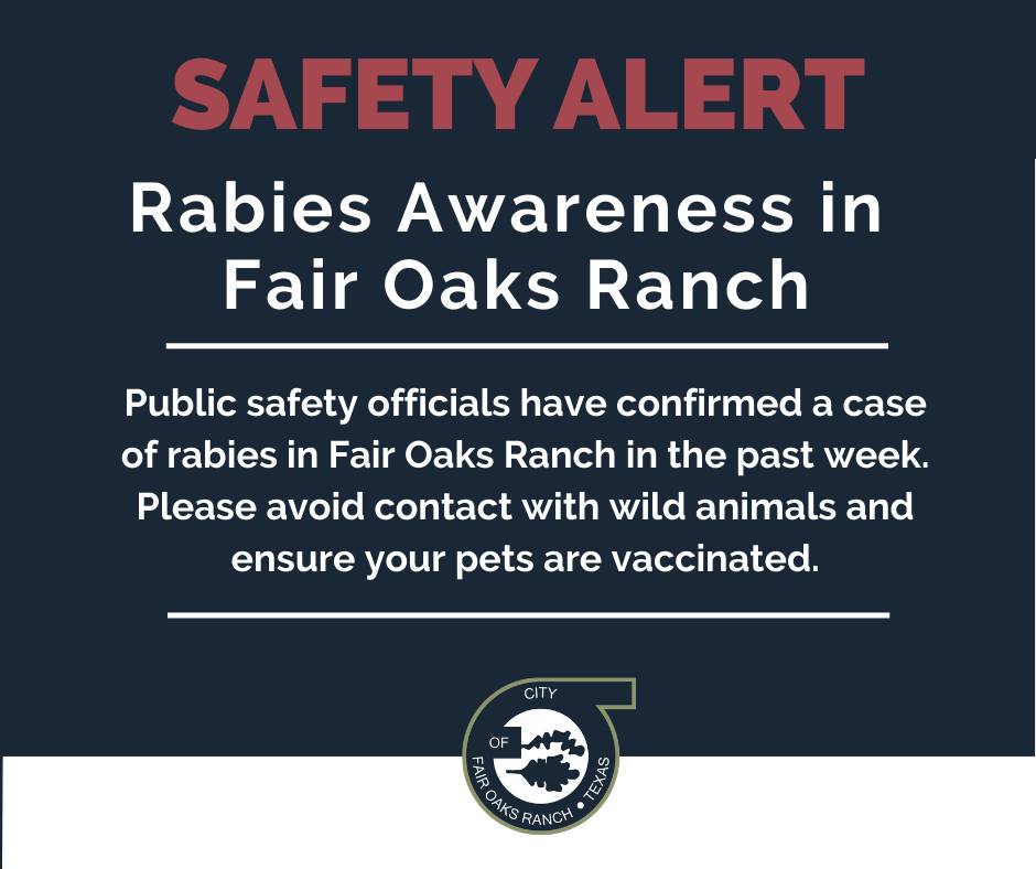 🚨 Rabies Alert In Fair... - Fair Oaks Ranch Police Department | Facebook