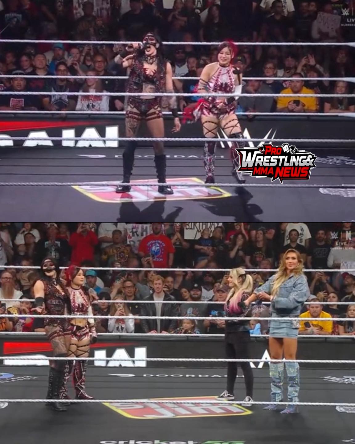 Pro - Rhea Ripley and Iyo Sky opened Raw by celebrating their recent ...