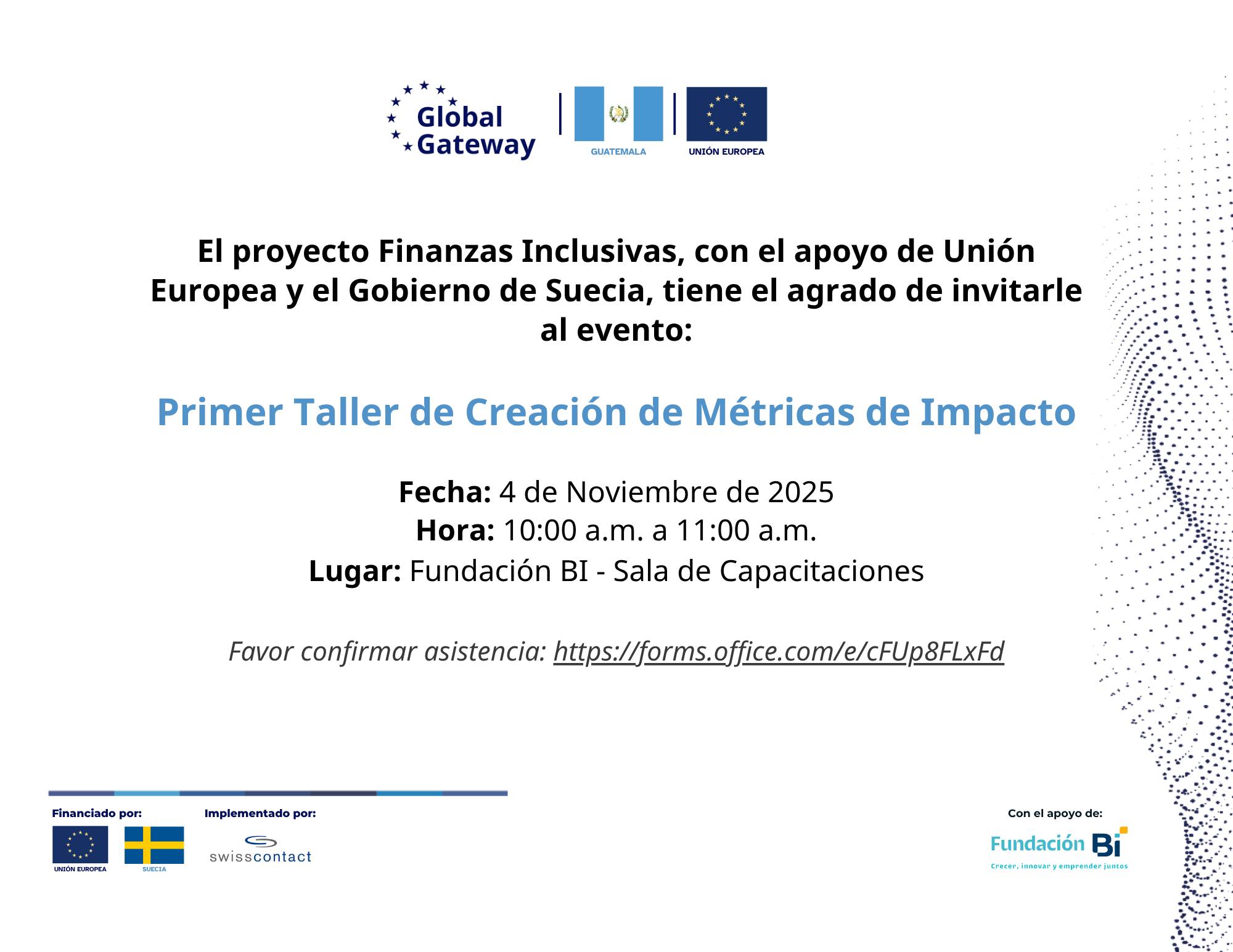 Swisscontact - 📊 ¡Participa en el Primer Taller de Creación de Métricas ...