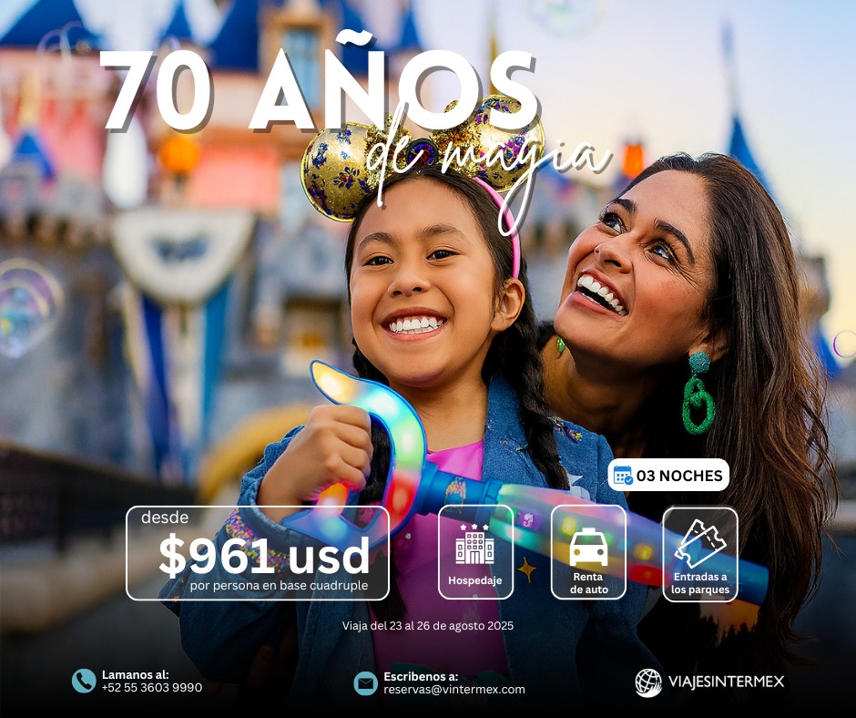 Viajes Intermex - 🎉 ¡70 años de magia te esperan en el... | Facebook