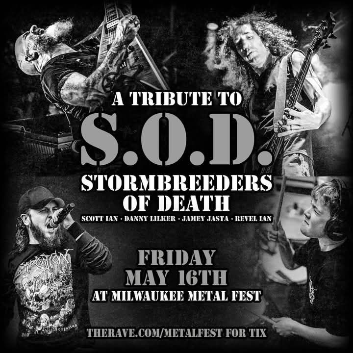 S.O.D. (stormtroopers of Death) Tribute show! 5/16/25 Milwaukee