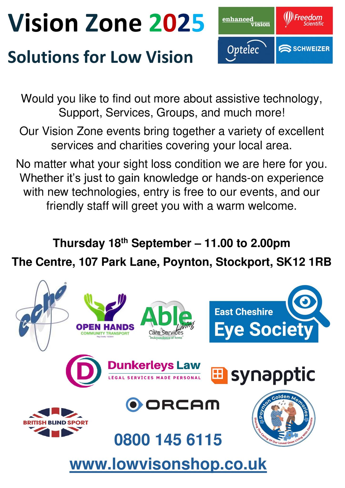 East - Find out more about assistive technology at Vision Zone 2025 ...