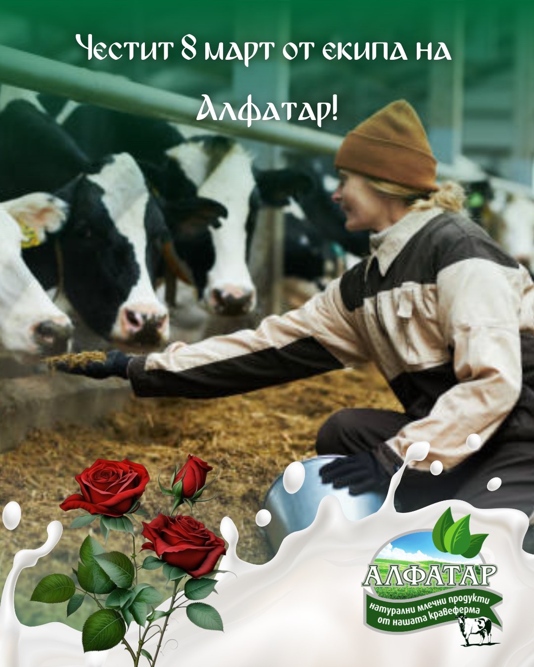 🌸 Честит 8 март! 🌸 Днес... - Млечни продукти Алфатар | Facebook
