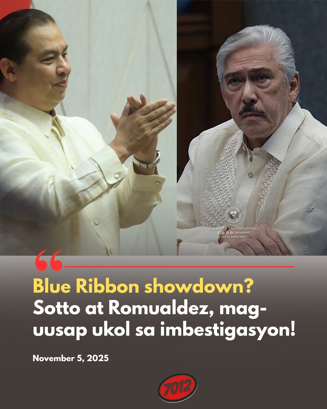 7012 - SP SOTTO AT ROMUALDEZ, MAGPUPULONG UKOL SA BLUE... | Facebook