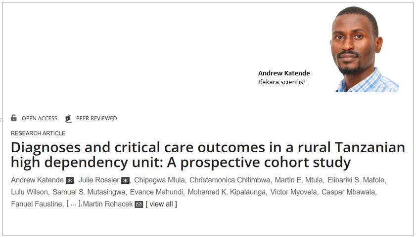 Ifakara - 🚨 CRITICAL CARE: 📊 Study reveals survival trends in rural ...
