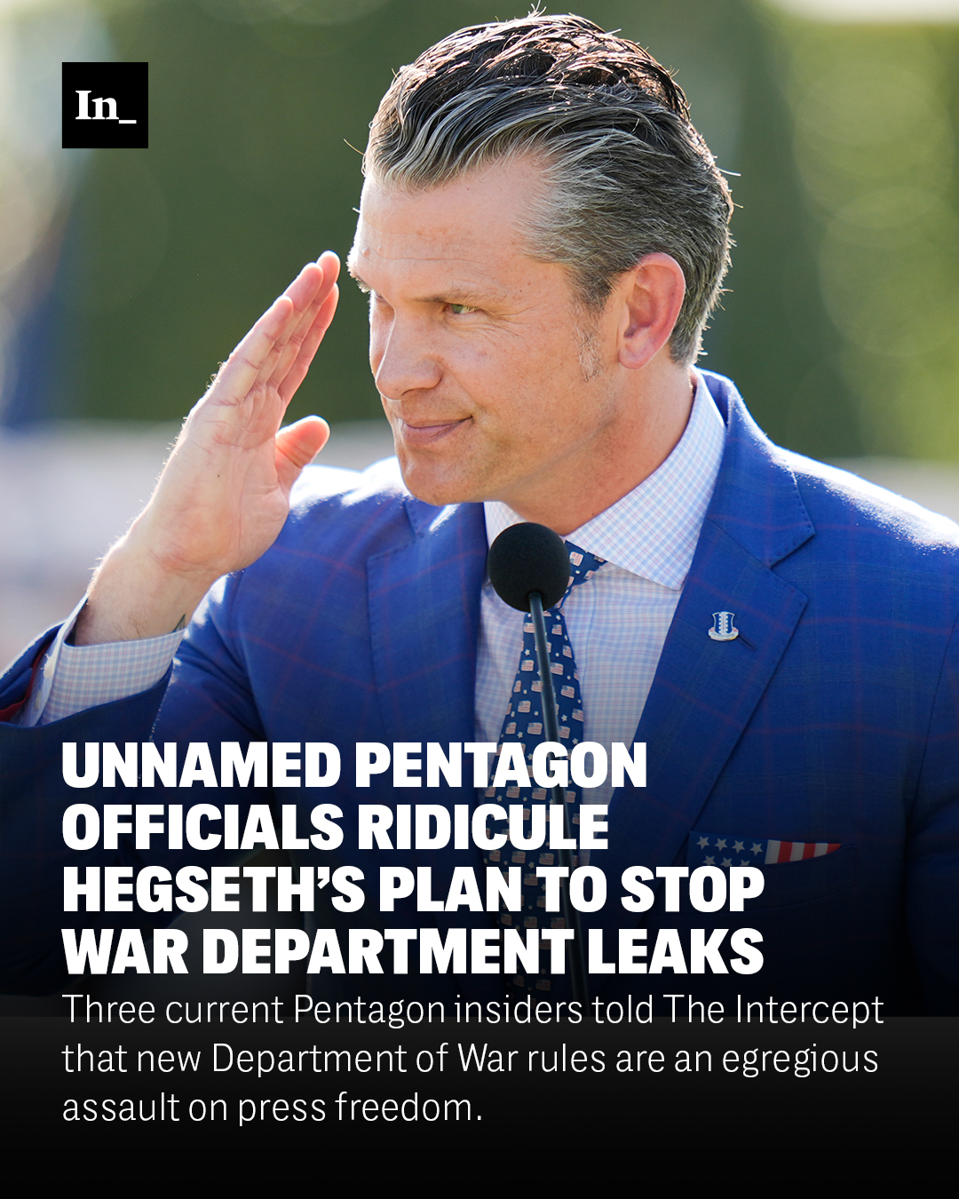 The Intercept - The Department of War said it would forbid... | Facebook