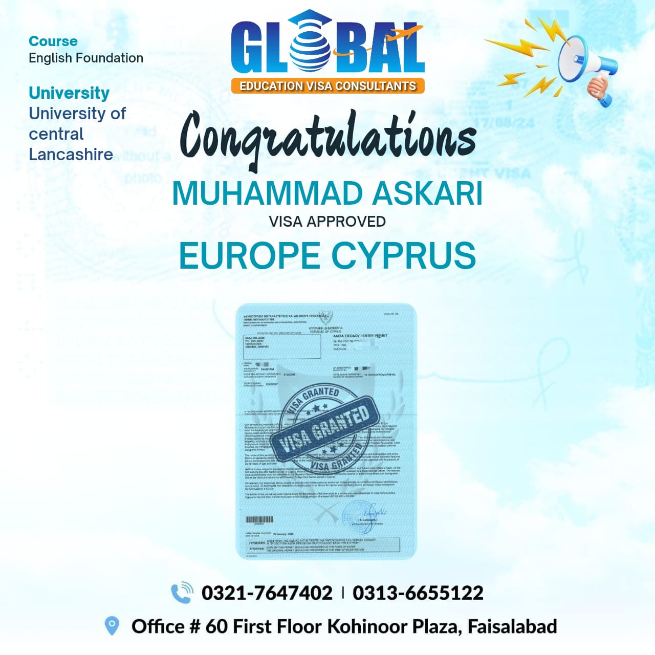 Global - 🎉 Another Success Story! 🎉 Congratulations to Muhammad Askari ...