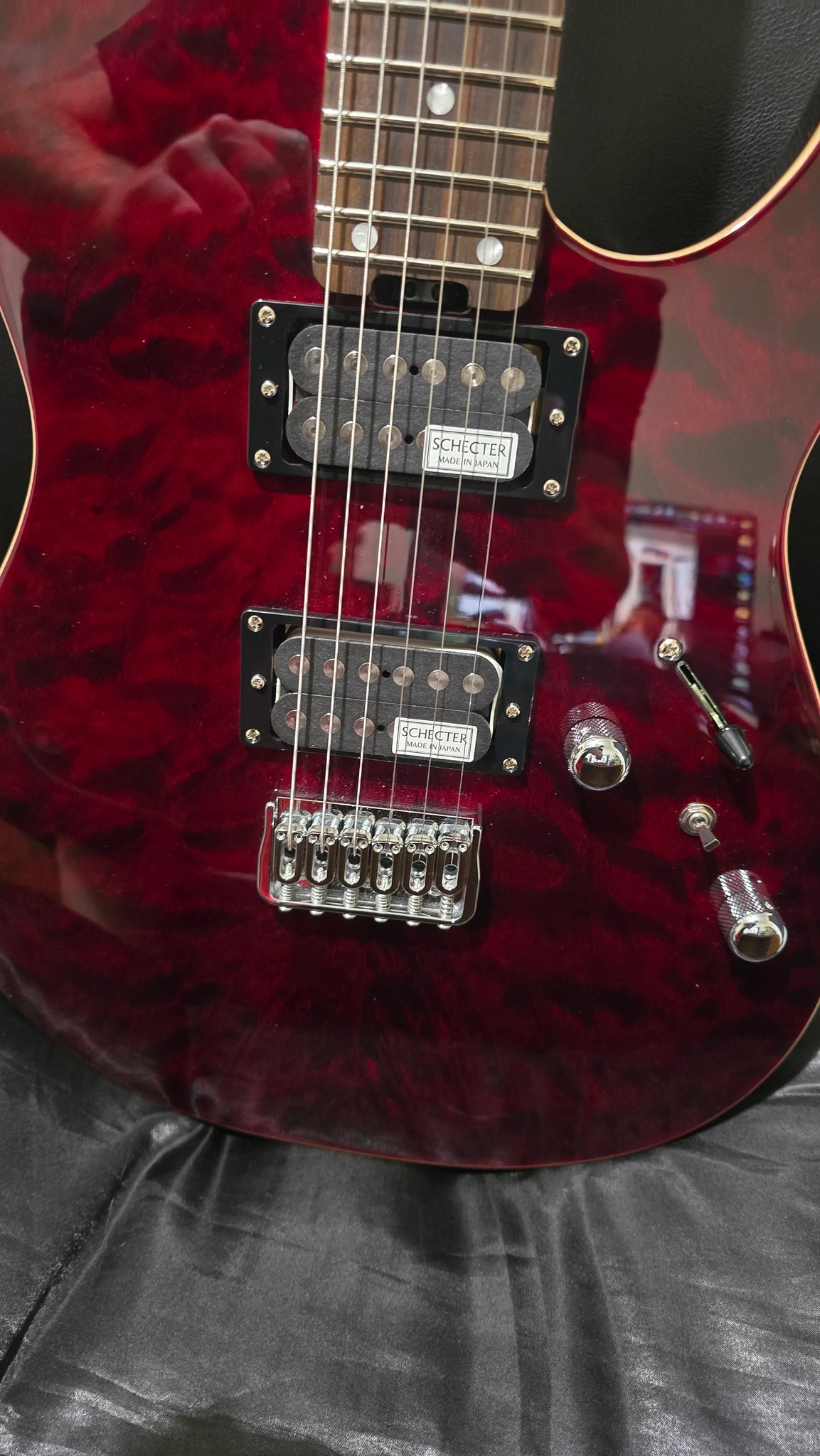 SCHECTER KR-24-2H-FXD シースルーレッド 日本製フルセット Schecter Japan KR-24-2H-FXD guitar review