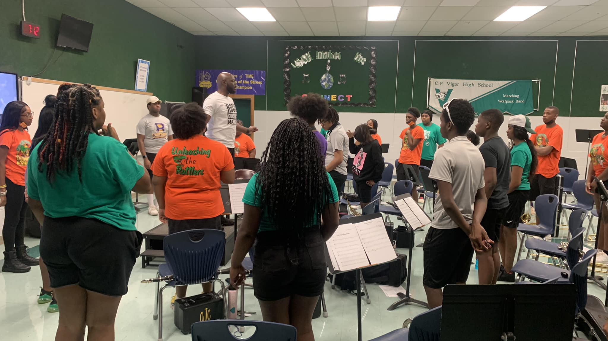 Today, our section... - LeFlore High School Marching Rattlers
