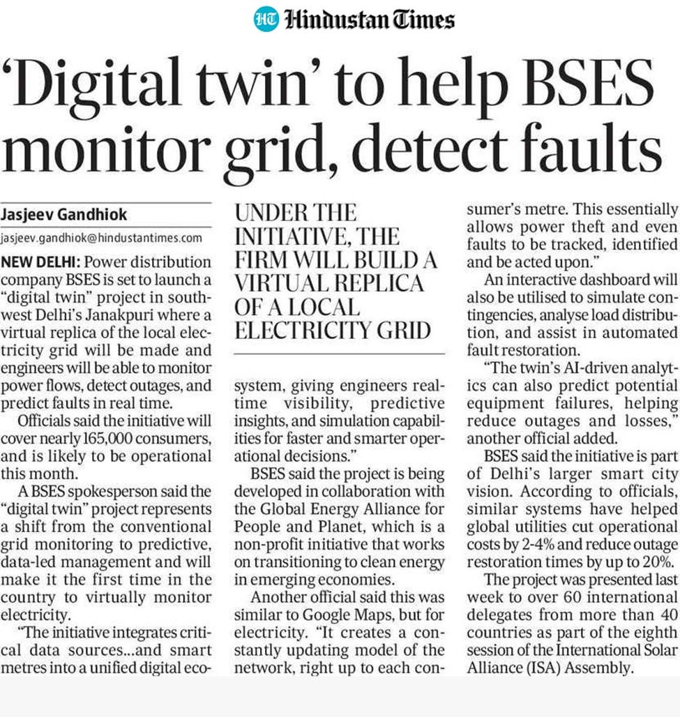 BSES - From Delhi to the World — Mainstreaming the Future of Power The ...