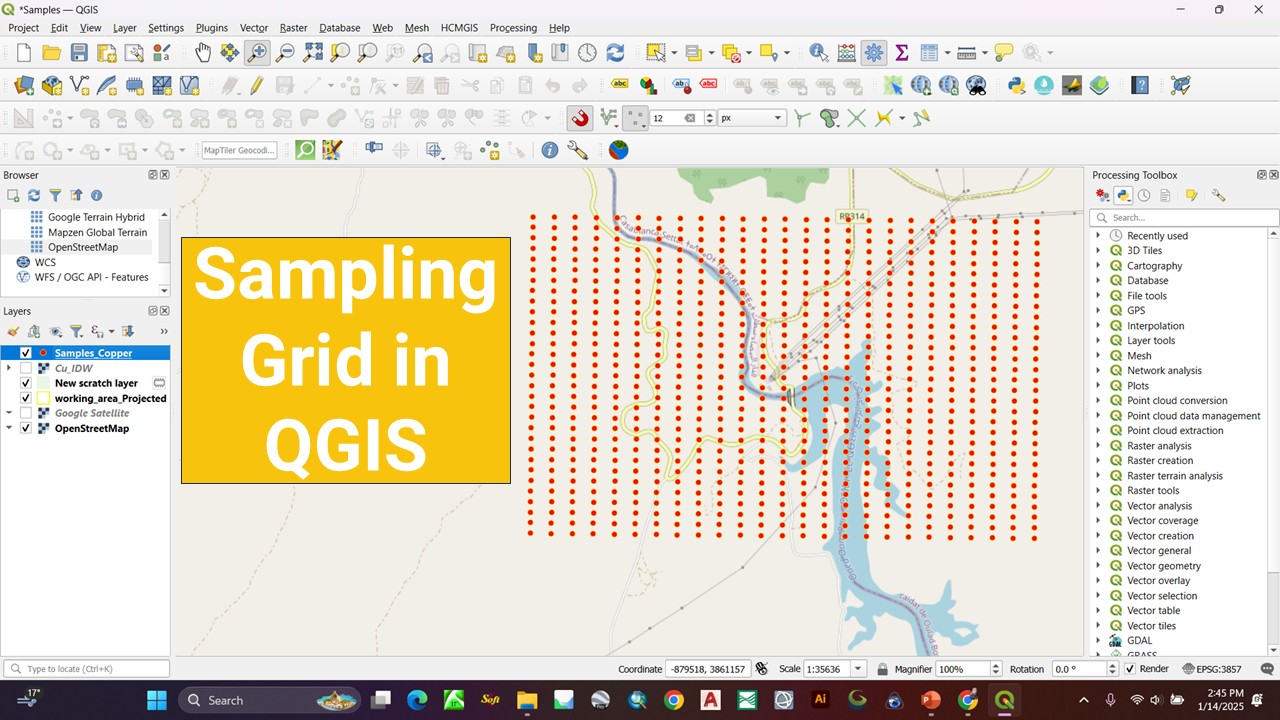 Made 4 Geek - In QGIS, a sampling grid is used to create a... | Facebook