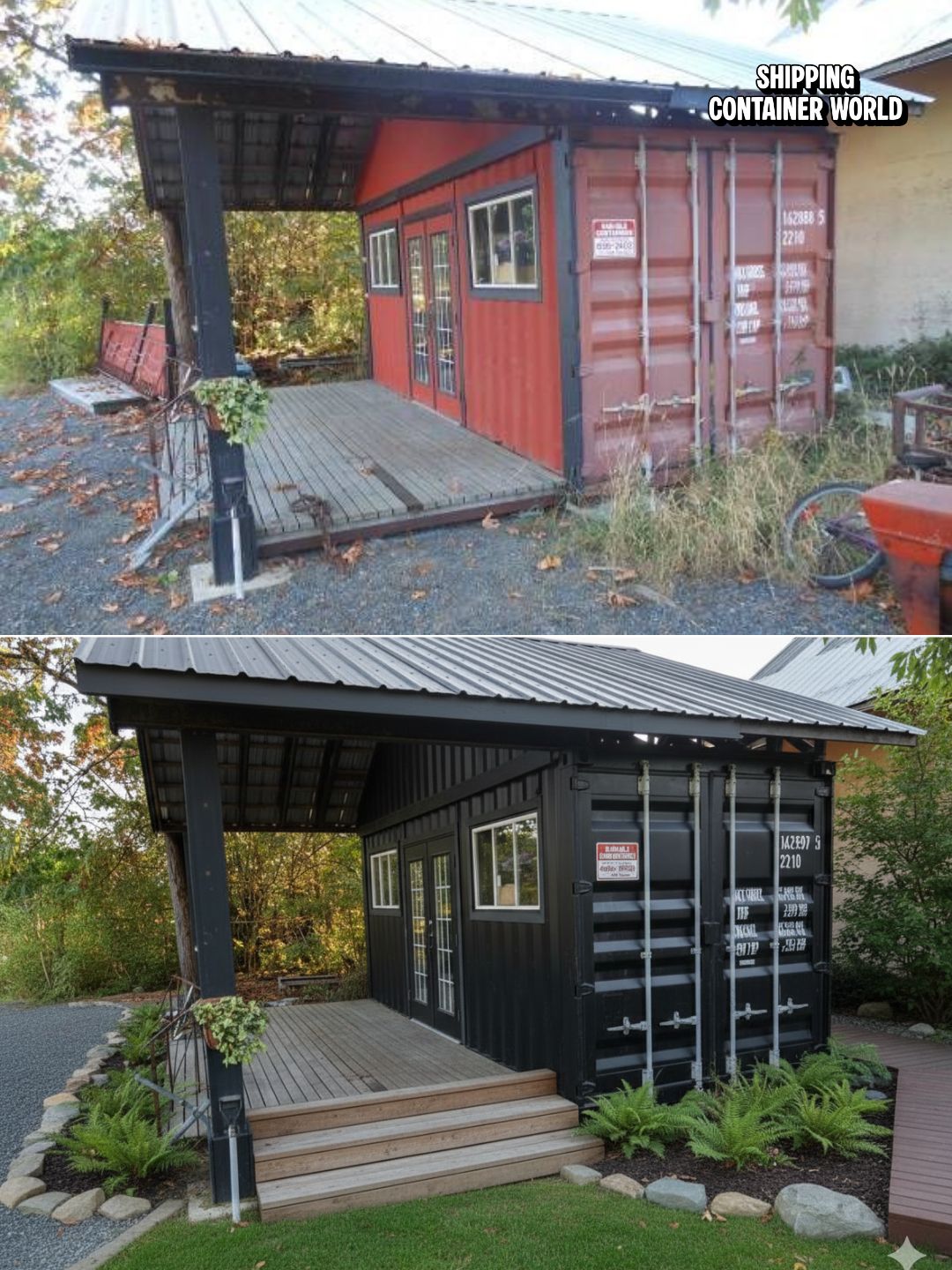 Shipping - Wait 'til you see what this dude did to his container cabin ...