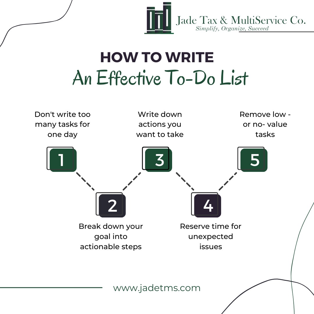 JADE - 📋 How to Write an Effective To-Do List! 📋 Staying organized and ...