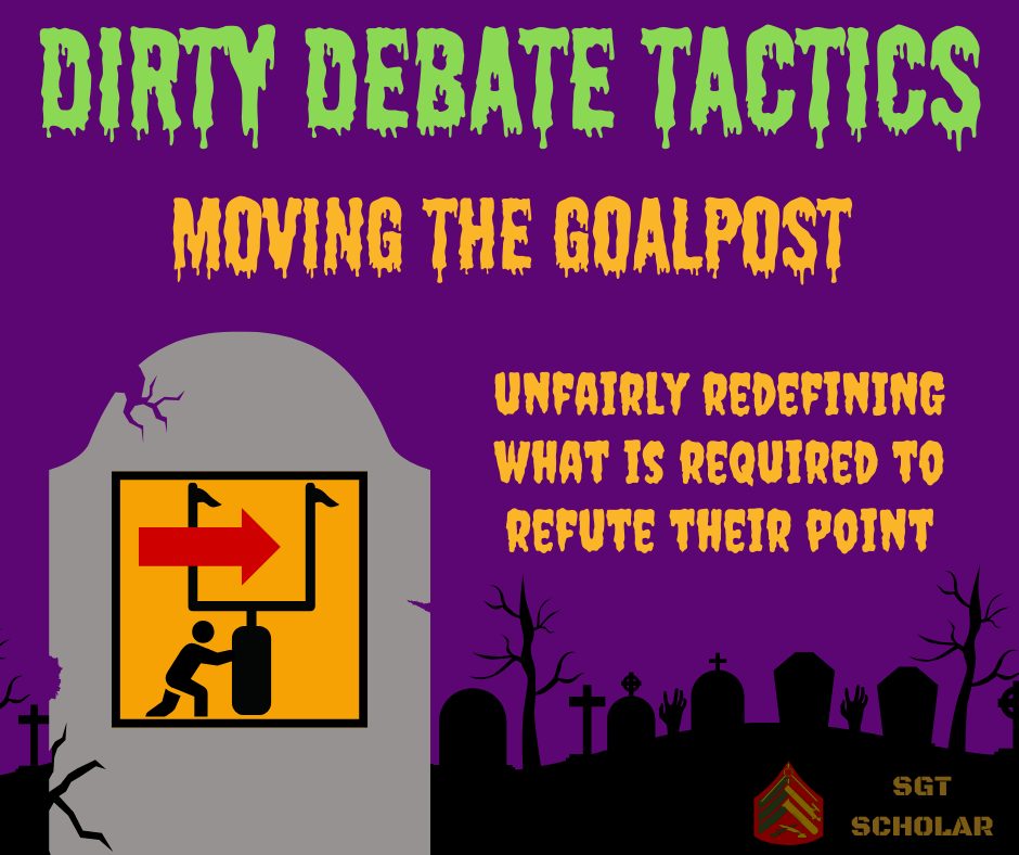 Sgt - Next on our Spooktober-themed look at fallacies is the moving the ...