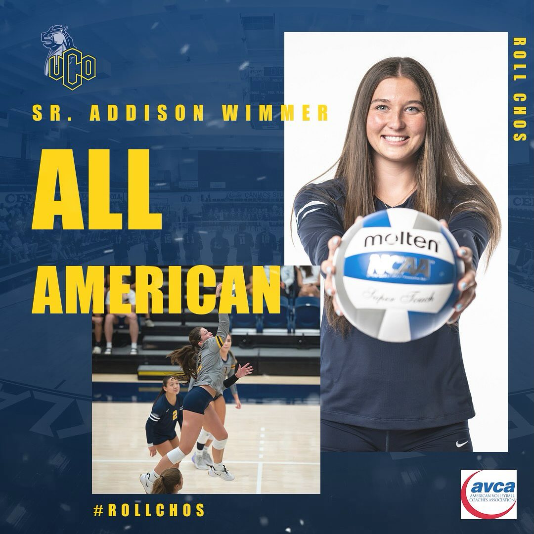 UCO - Congrats to Sr., Addison Wimmer on being selected as an AVCA All ...
