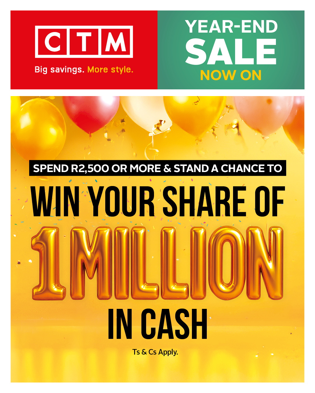 CTM - 💸 You could win your share of R1 MILLION in cash — just by ...