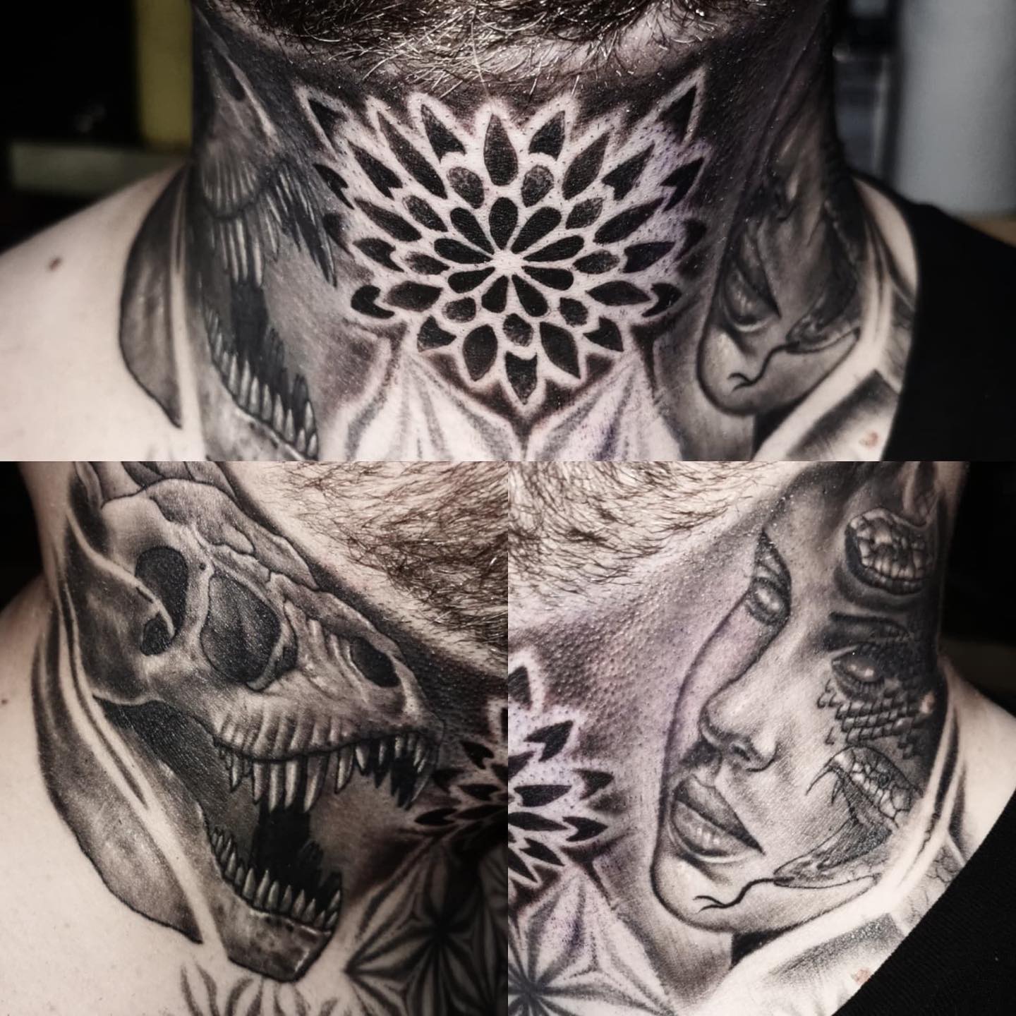 Urban Ink Neck Tattoos Tattoo Artist, Male, Lifestyle, Black