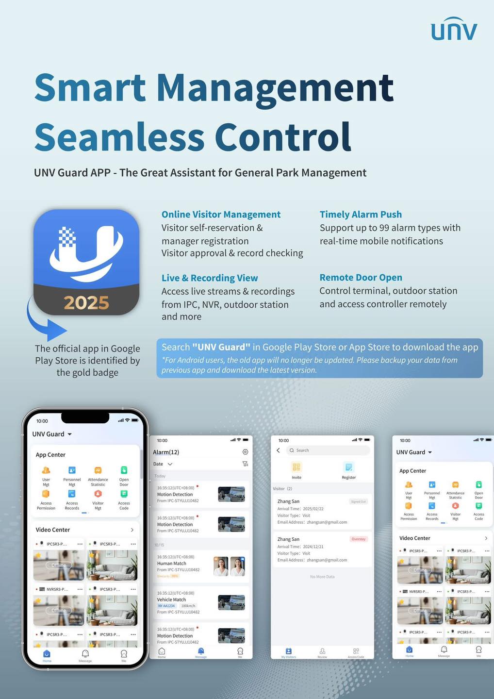 Uniview - 🚀 Simplify Park Management with UNV Guard App! 🌿 From visitor ...