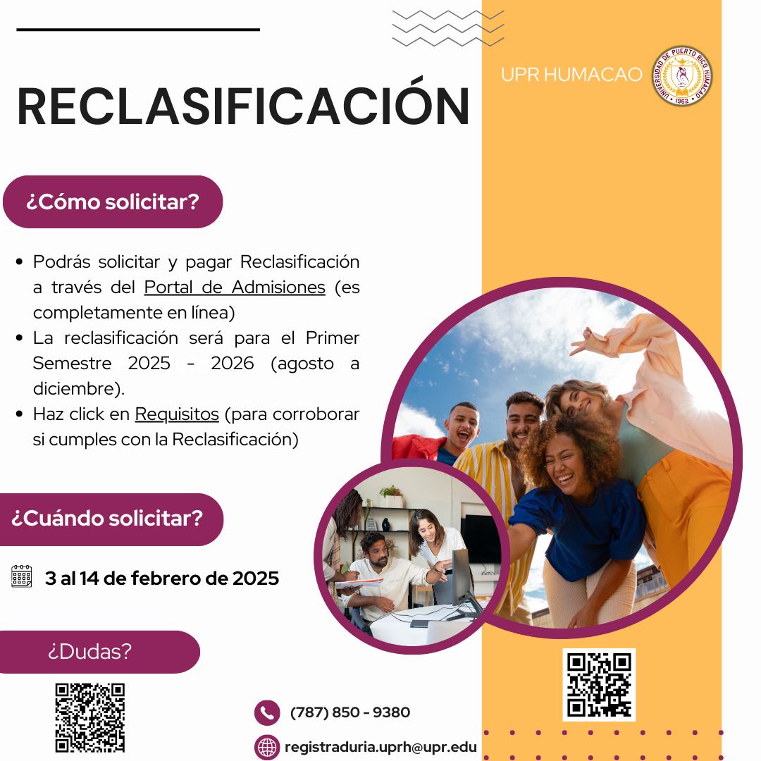 Registraduría UPRH | Humacao