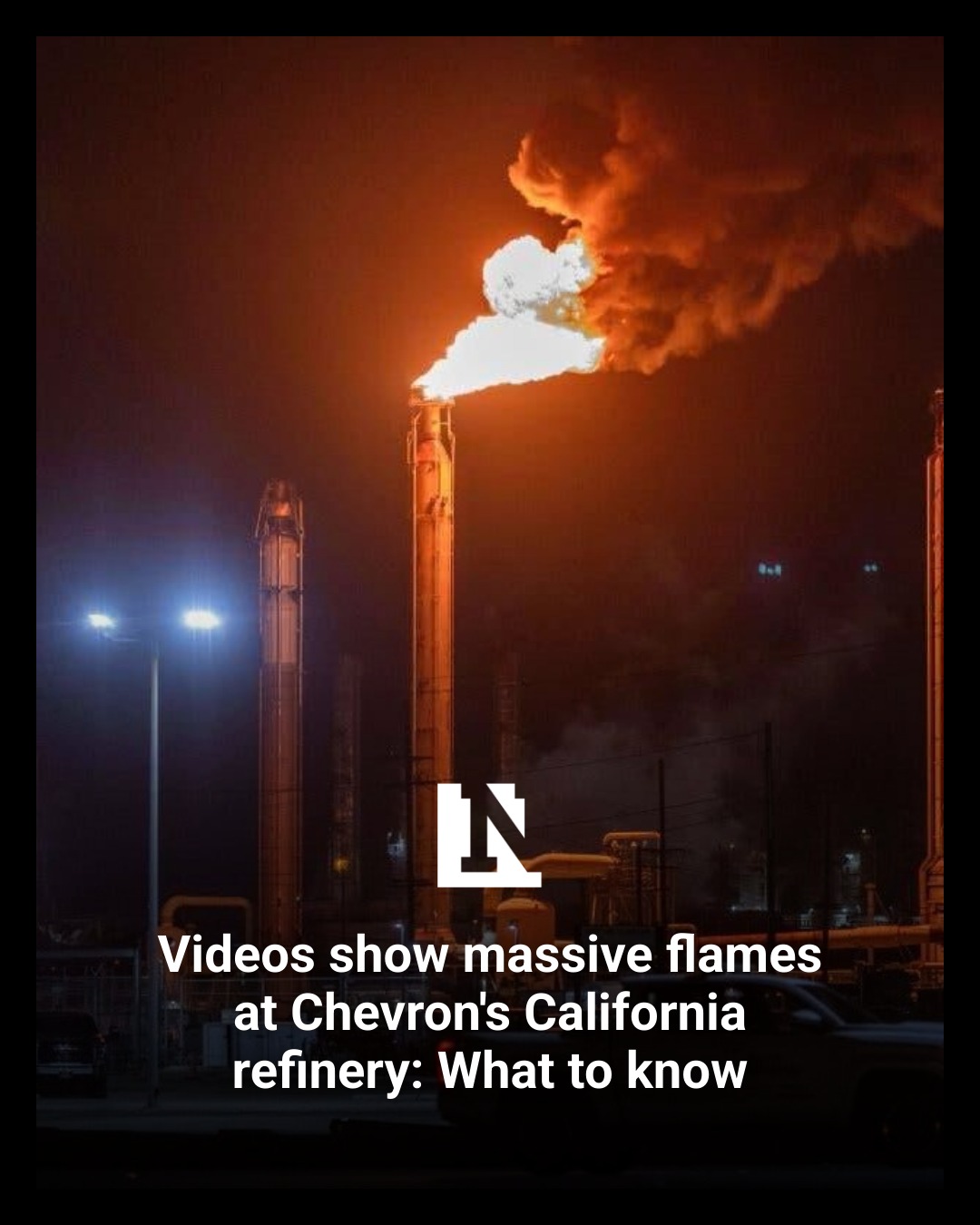 Newsweek - Massive flames could be seen for miles after... | Facebook