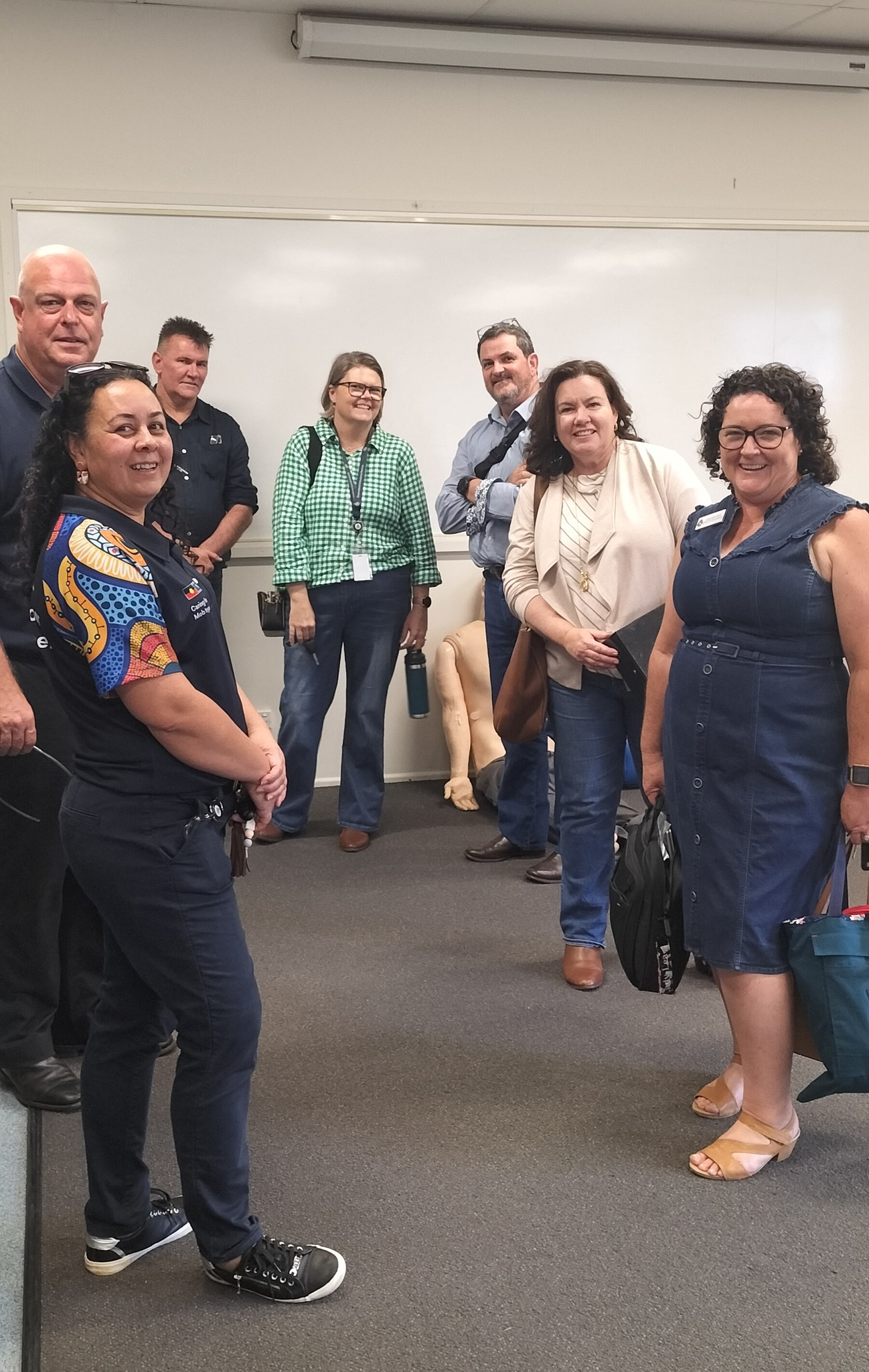 Kingaroy - 251025: Senior QAS staff ready to return to their various ...