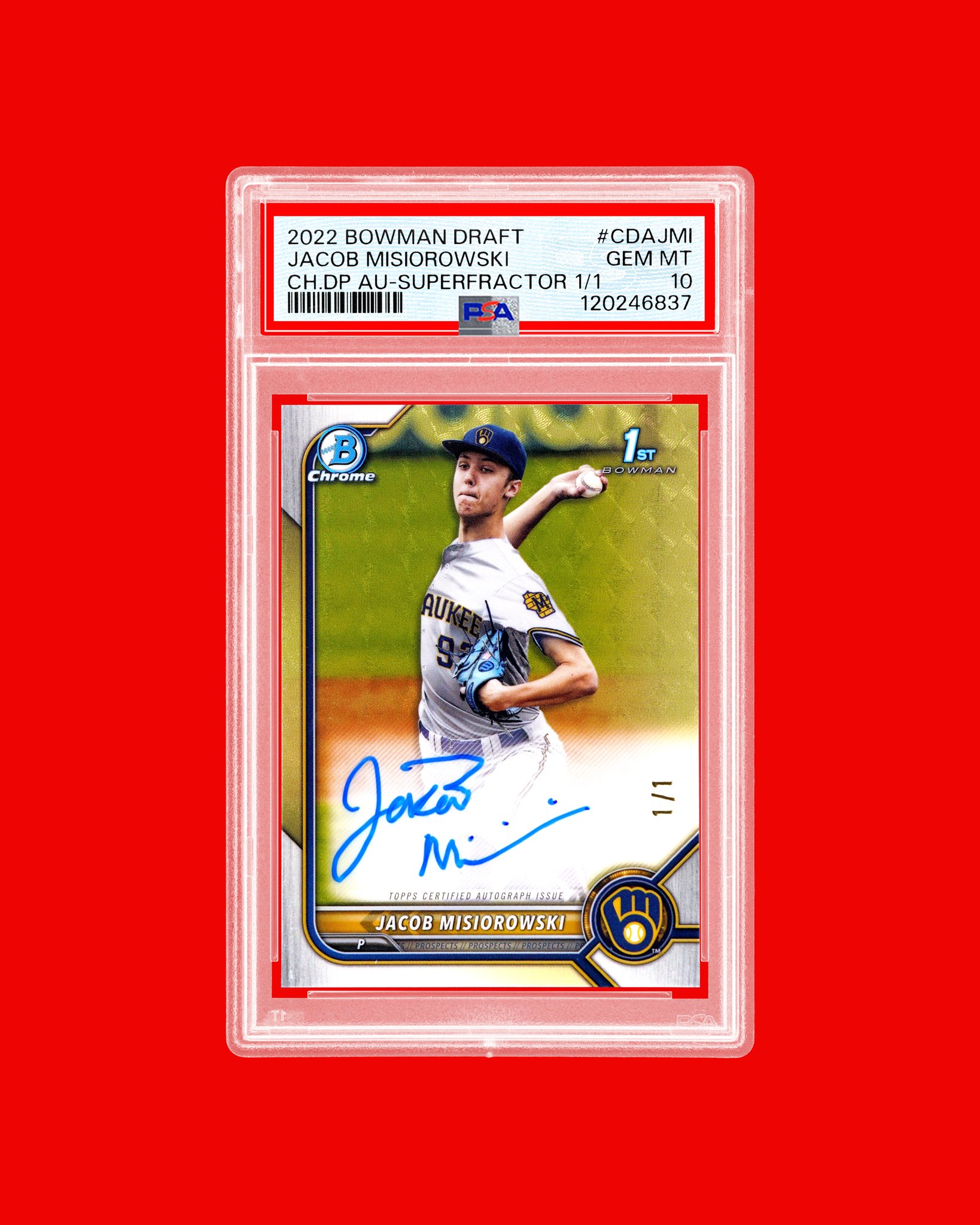 Jacob Misiorowski stopped by his LCS, ripped some Bowman, and 