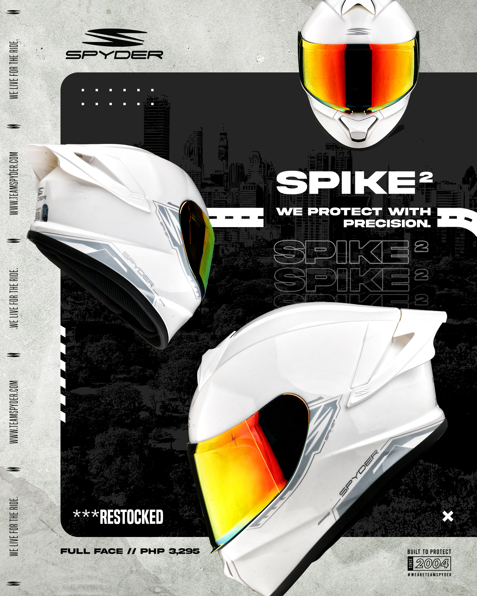  ジャスパー RESTOCK ALERT! Riders, the wait is over, the Spyder Spike 2 is