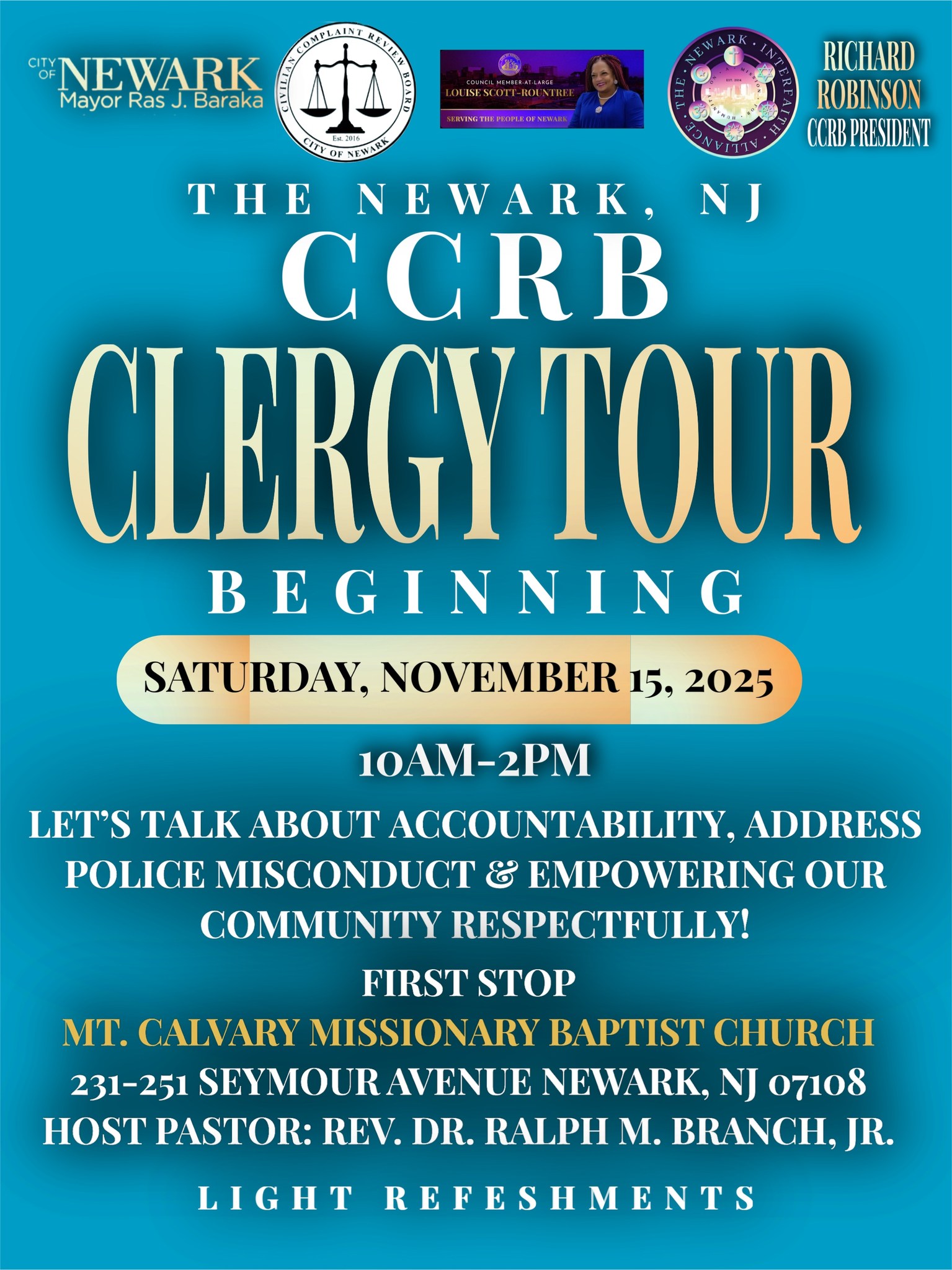 City - 👥 Join the CCRB Clergy Tour! Let’s talk police accountability ...