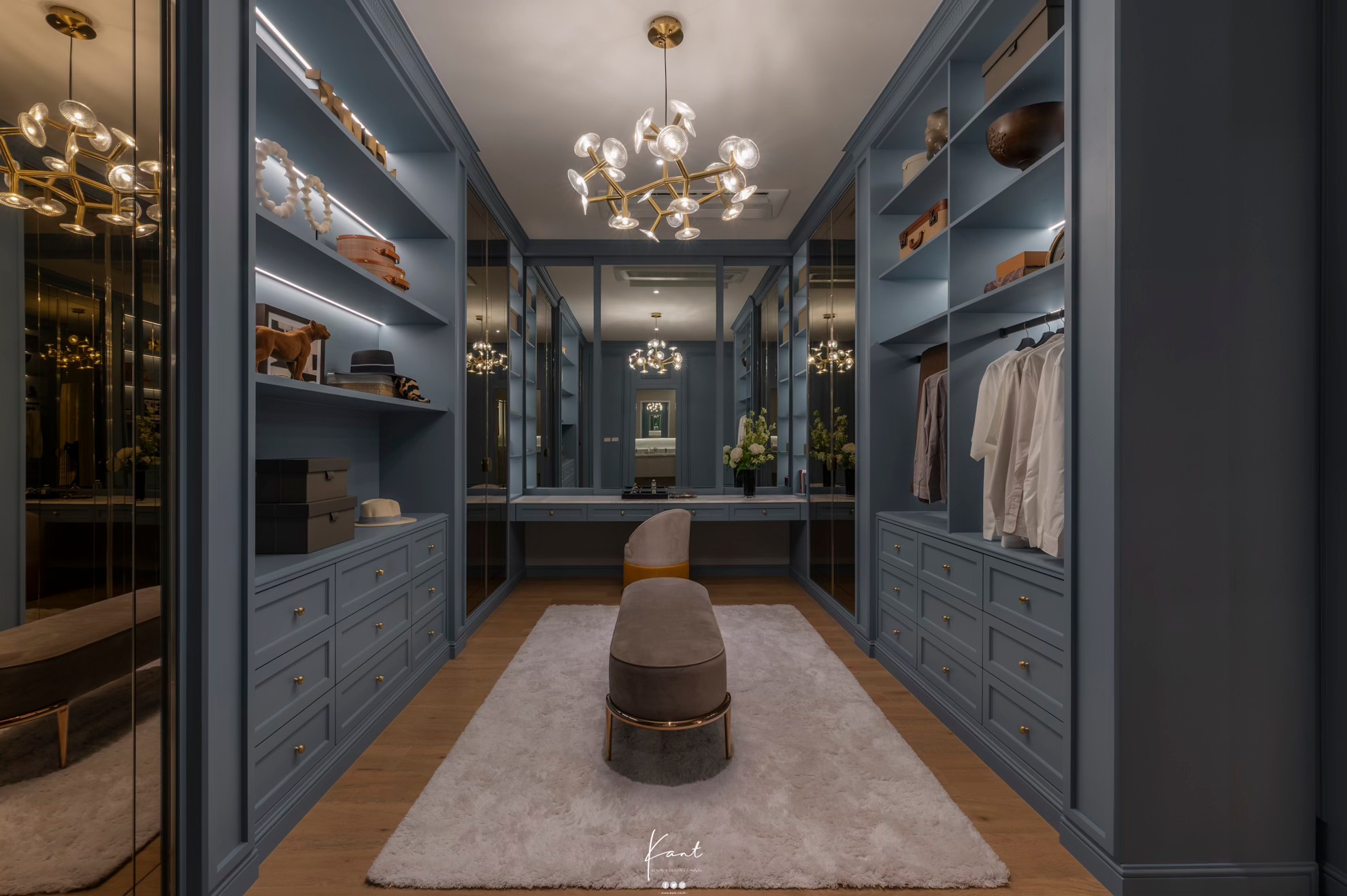 KANT - ห้องแต่งตัวแบบ Walk-in Closet ได้รับออกแบบที่ผสมผสานระหว่างความ ...