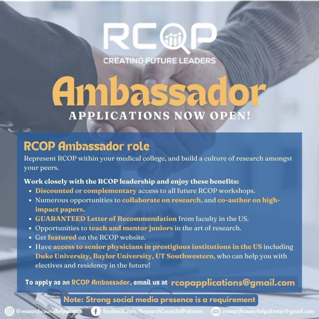 Research - Applications are now open for the RCOP Ambassador position ...