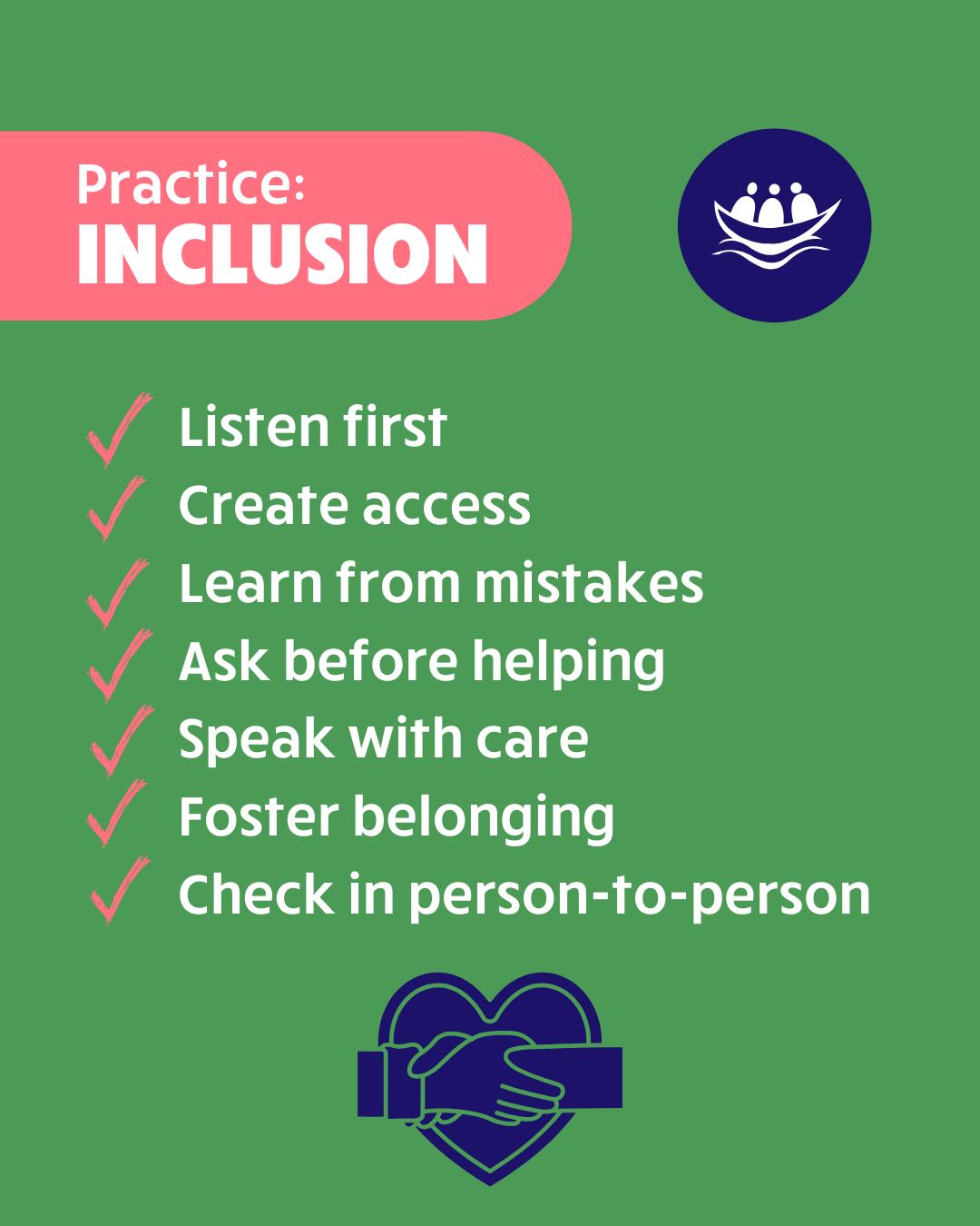 L'Arche - Here are some important reminders when practicing INCLUSION ...