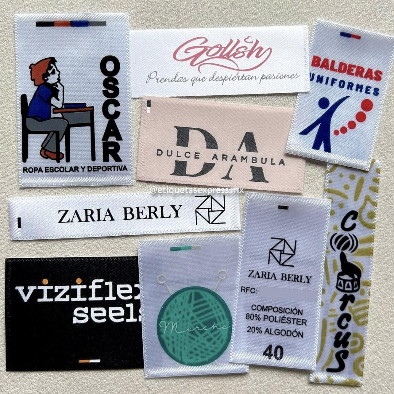 Etiquetas Premium Ex - Etiqueta interna personalizada en material satín ...