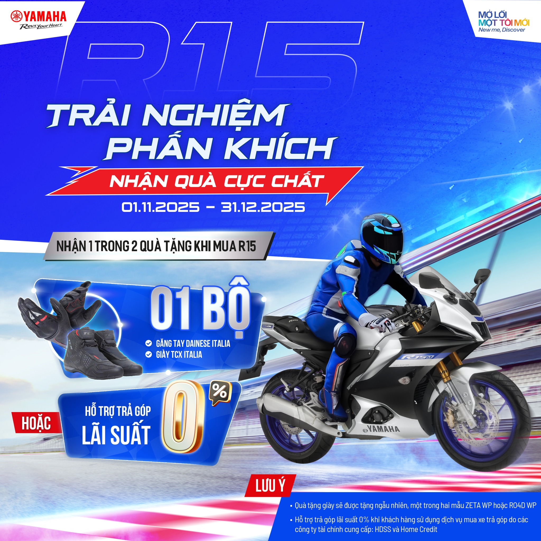Yamaha - R15 TRẢI NGHIỆM PHẤN KHÍCH, NHẬN QUÀ CỰC CHẤT 🔥 Từ 1/11 – 31 ...