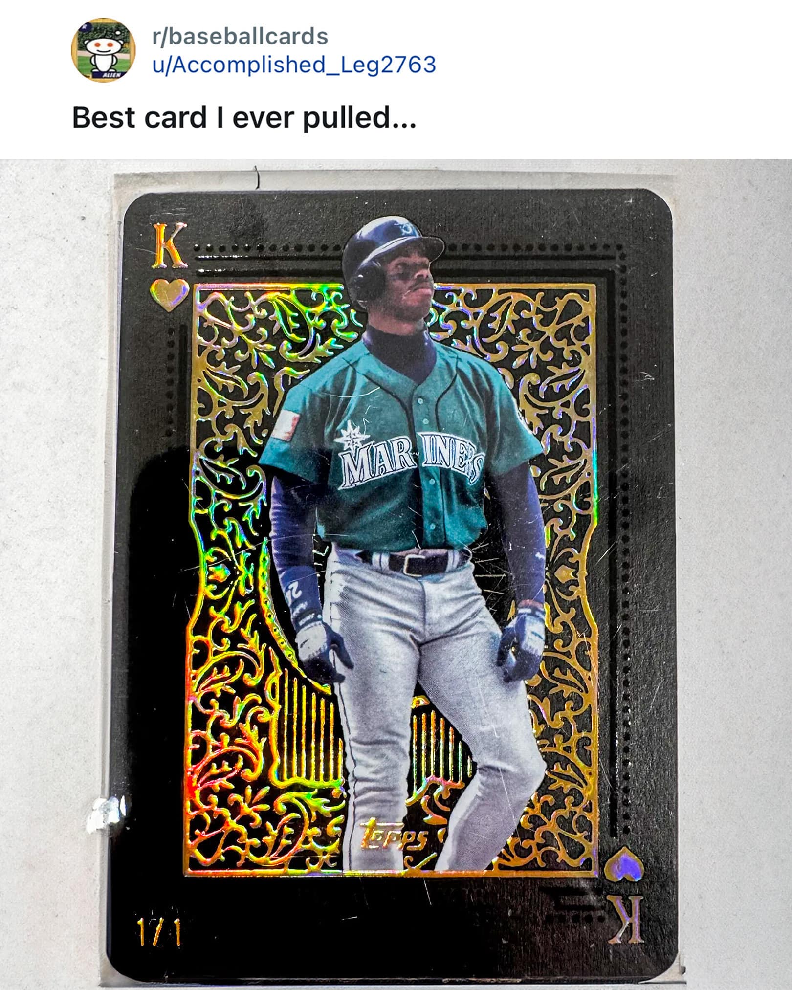 JUST PULLED: Ken Griffey Jr. “All Kings” 1/1 ?