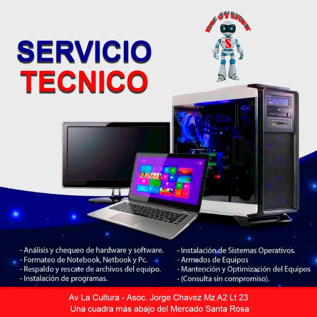 PC Sysnet TACNA - EL MEJOR EQUIPO DE PROFESIONALES A TU SERVICIO !!! 👉 ...