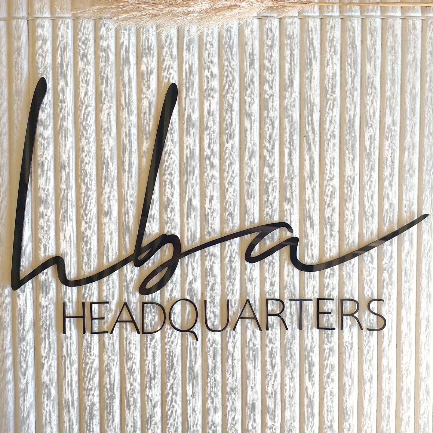 Little - Fresh signage glow-up! How stunning is this custom acrylic ...