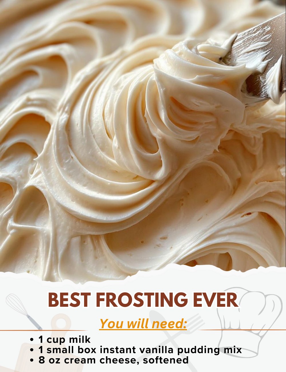 Yummy - BEST FROSTING EVER!!! Ingredients: - 1 cup milk - 1 small box ...