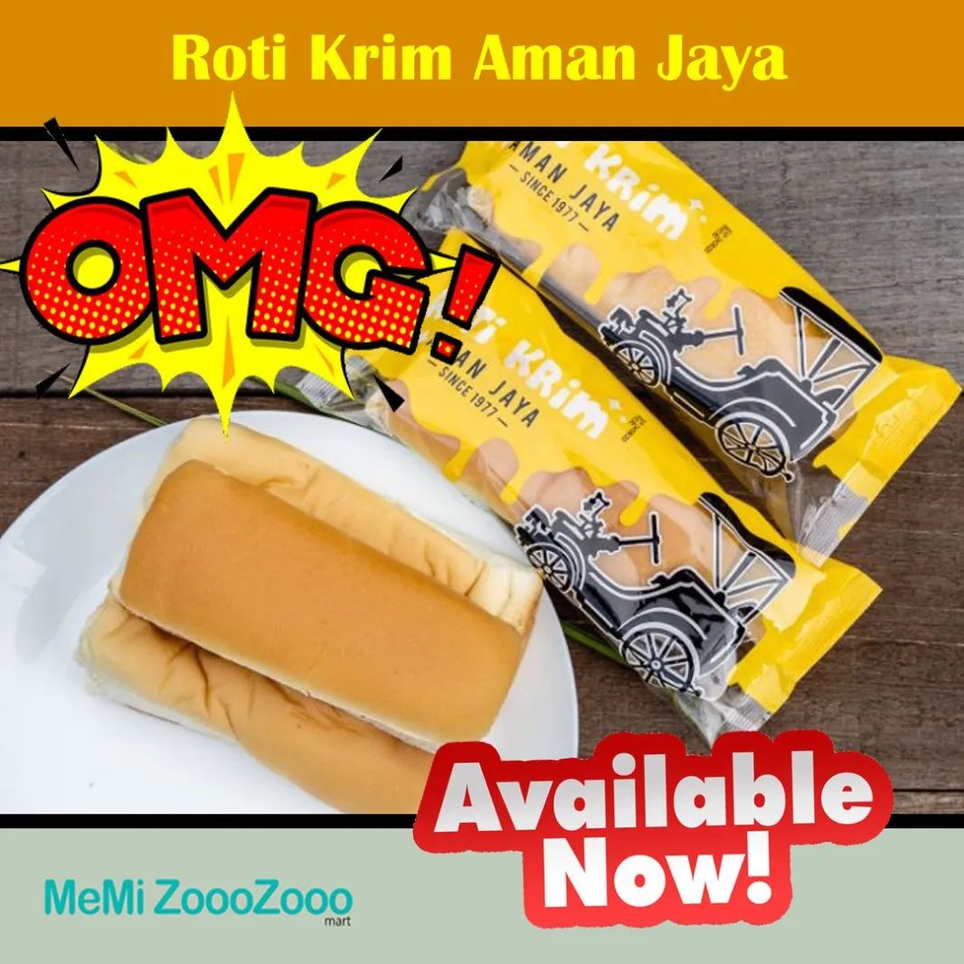 🥳 Roti Krim Aman Jaya Available at... - Memizooozooo Grocer | Facebook