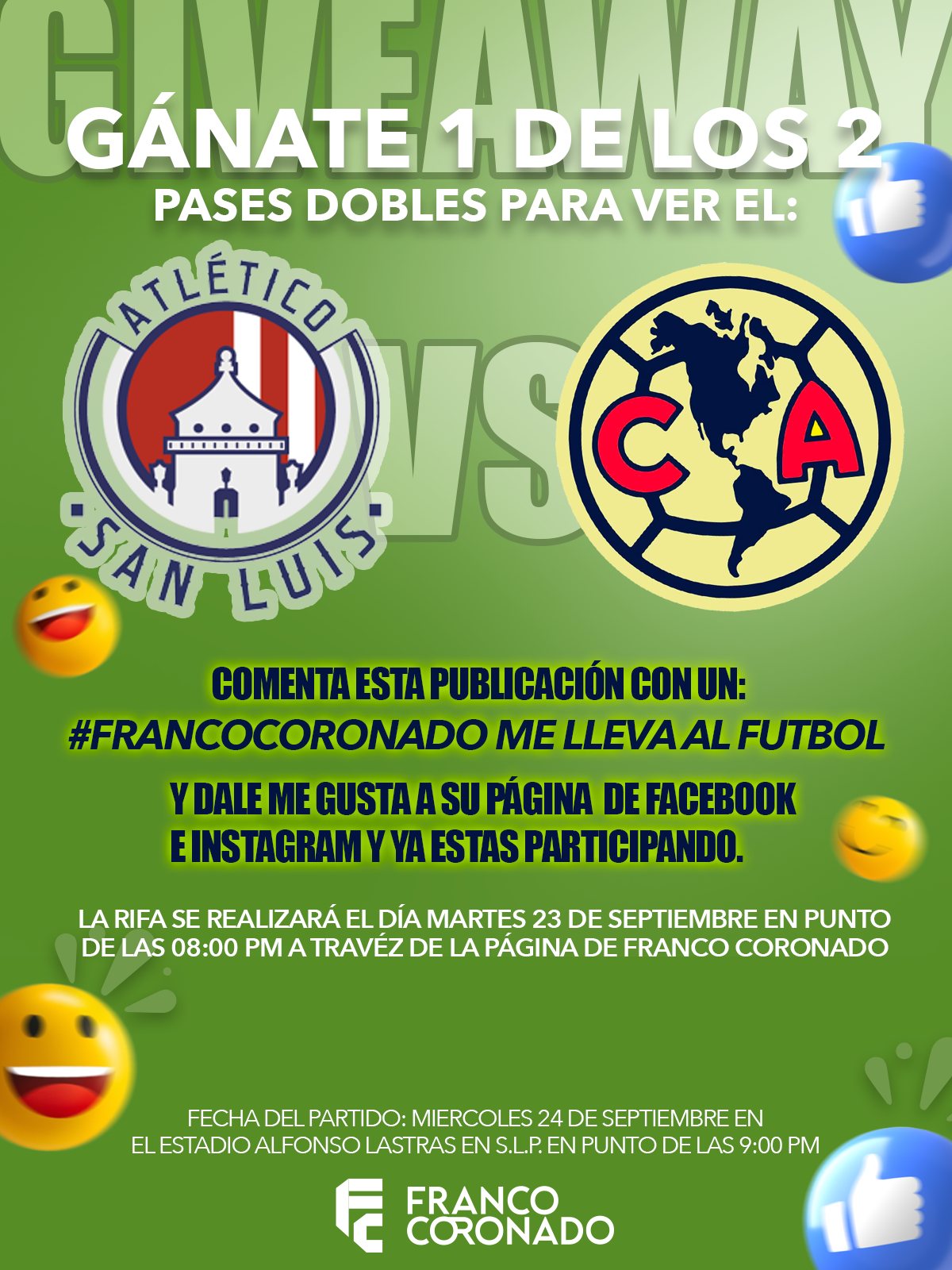 Franco - ⚽🔥 ¡Se viene la GRAN RIFA FUTBOLERA! 🔥⚽ ¿Quieres vivir la ...