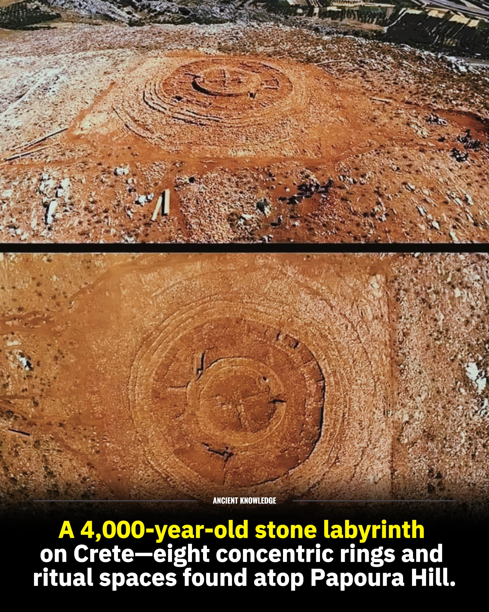 Ancient - On Papoura Hill in Crete, archaeologists have uncovered a ...