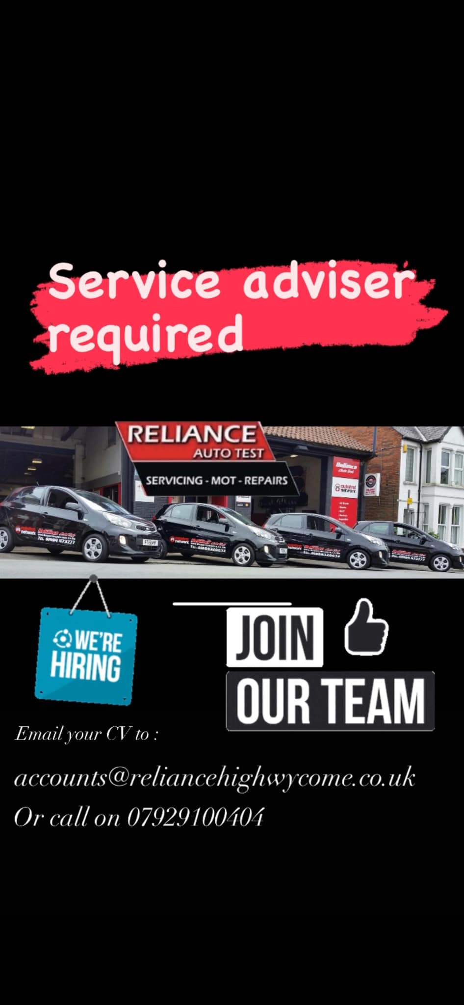 Reliance Auto Test | High Wycombe