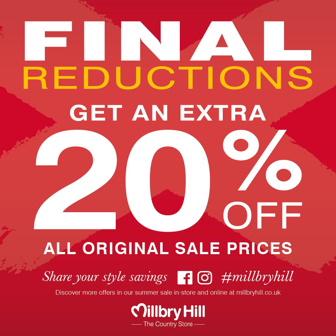 📢 Further Reductions – Summer... - Millbry Hill Country Store | Facebook