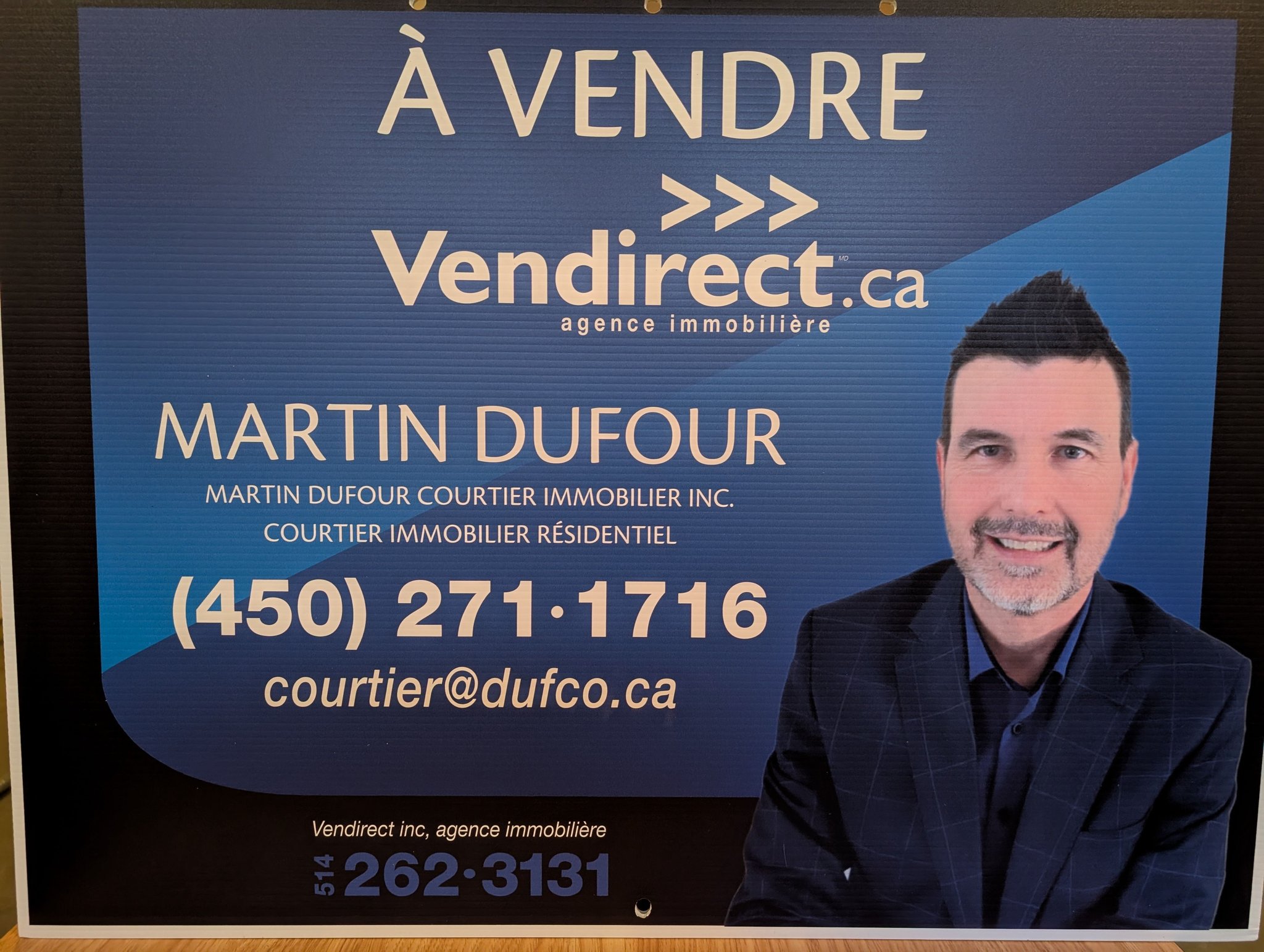 Martin Dufour Courtier immobilier Vendirect | Laval QC