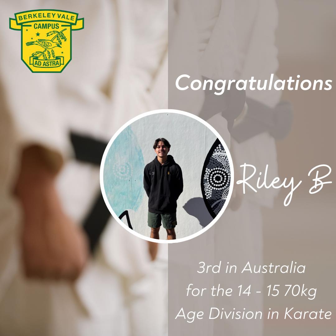 Berkeley - Huge congratulations to Riley for coming 3rd in Australia in ...
