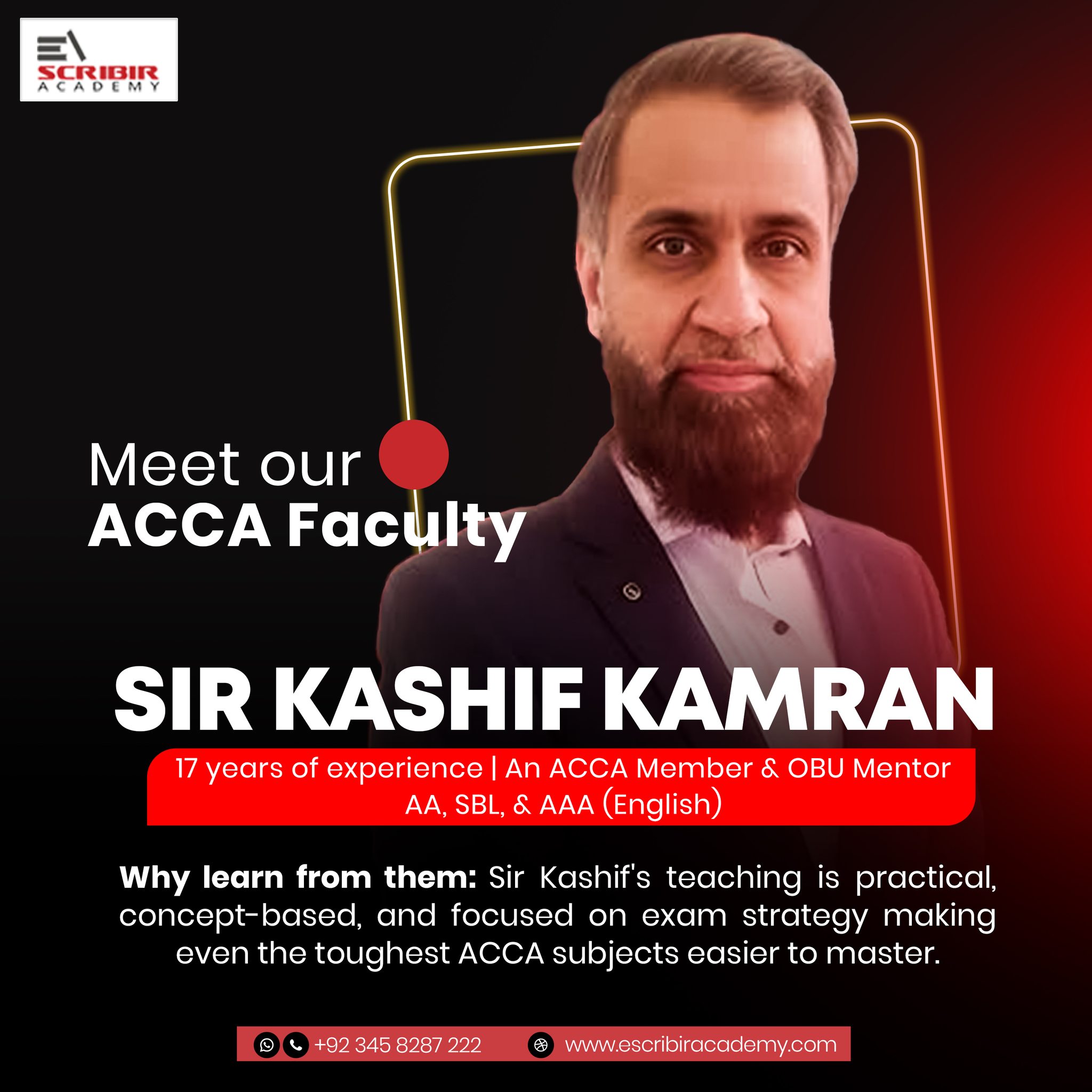 Meet Sir Kashif Kamran, one of the most... - Escribir Academy | Facebook